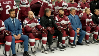Latvijas hokeja izlase gatavojas spēlei ar ASV