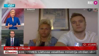 Skype intervija ar Artūru Strautiņu  un Beāti Poļakovu