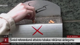 Šveicē referendumā atbalsta tabakas reklāmas aizliegumu
