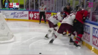 Pasaules hokeja čempionāta pusfināls Kanāda - Latvija 2:2