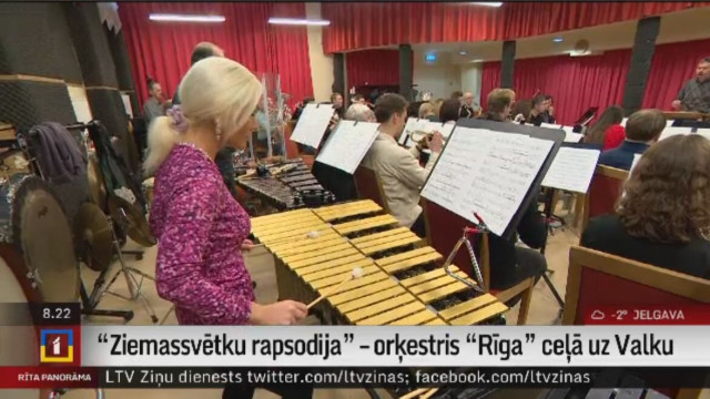 "Ziemassvētku rapsodija" – orķestris "Rīga" ceļā uz Valku