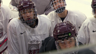 Latvijas U20 hokeja izlases treniņš pirms Baltkrievijas turnīra