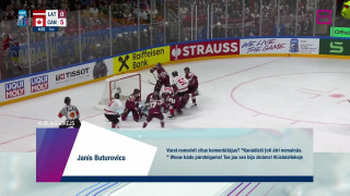 Pasaules hokeja čempionāta spēle Latvija - Kanāda 0:6