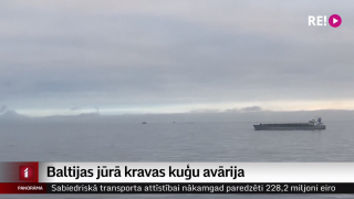Baltijas jūrā kravas kuģu avārija