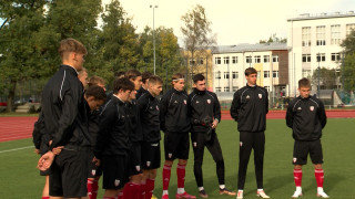 Latvijas U-21 futbola izlase gatavojas spēlei pret Īrijas vienaudžiem