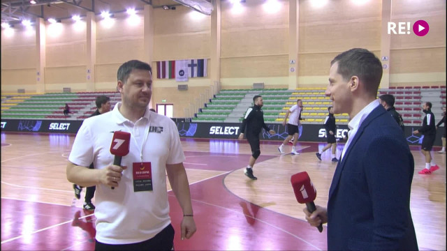 Latvija-Bulgārija. Eiropas handbola čempionāta kvalifikācijas spēle. Saruna ar Sandri Veršakovu.