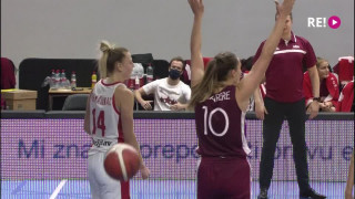 EČ atlases turnīrs basketbolā sievietēm. Latvija – Horvātija. Spēles momenti