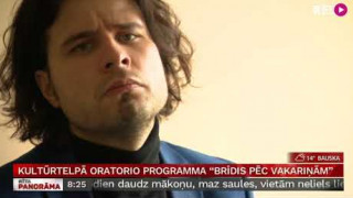 Kultūrtelpā Oratorio programma " BRĪDIS PĒC VAKARIŅĀM"
