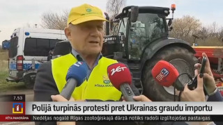 Polijā turpinās protesti pret Ukrainas graudu importu