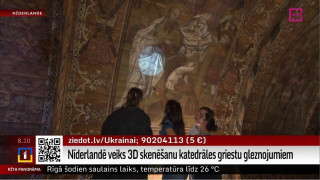 Nīderlandē veiks 3D skenēšanu katedrāles griestu gleznojumiem