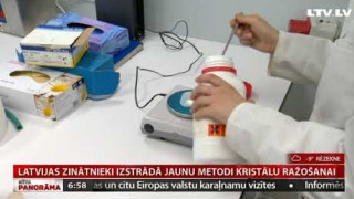 Latvijas zinātnieki izstrādā jaunu metodi kristālu ražošanai