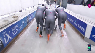 Pasaules kausa 3.posms bobslejā četriniekiem. Dāvja Kaufmaņa 1.brauciens