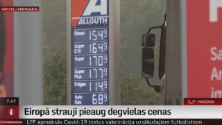 Eiropā strauji pieaug degvielas cenas