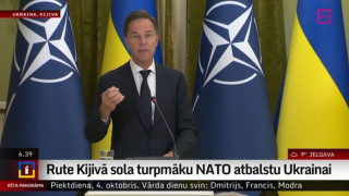 Rute Kijivā sola turpmāku NATO atbalstu Ukrainai