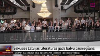 Sākusies Latvijas Literatūras gada balvu pasniegšana