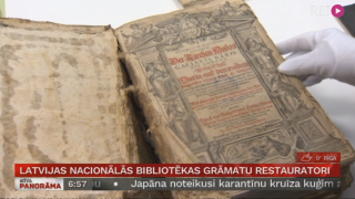 Latvijas Nacionālās bibliotēkas grāmatu restauratori