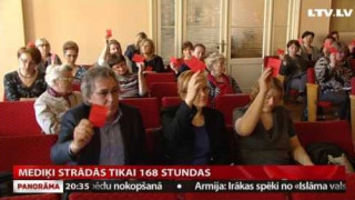 Mediķi strādās tikai 168 stundas