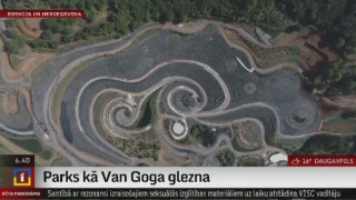 Bosnijā top parks Vincenta van Goga gleznas izskatā