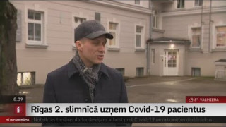 Rīgas 2. slimnīcā uzņem Covid-19 pacientus