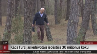 Kāds Turcijas iedzīvotājs iedēstījis 30 miljonus koku