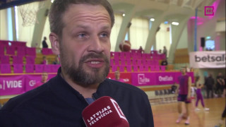 LBL finālsērijas 2. spēle. Intervija ar Jāni Gailīti un Juri Umbraško pirms spēles