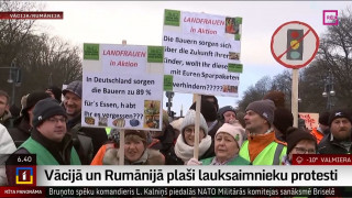 Vācijā un Rumānijā plaši lauksaimnieku protesti
