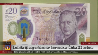 Lielbritānijā apgrozībā nonāk banknotes ar Čārlza III portretu