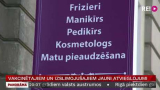 Vakcinētajiem un izslimojušajiem jauni atvieglojumi