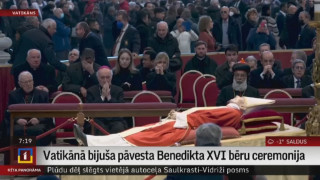 Vatikānā bijuša pāvesta Benedikta XVI bēru ceremonija