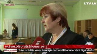 LTV tiešraide no vēlēšanu iecirkņa Daugavpilī. Izvēlies nākotni!