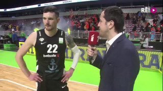 Latvijas-Igaunijas basketbola līgas pusfināls «Viimsi» - «Pärnu Sadam». Intervija ar Andri Misteru