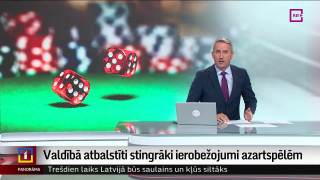 Valdībā atbalstīti stingrāki ierobežojumi azartspēlēm