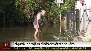 Jelgavā joprojām cīnās ar vētras sekām