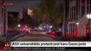 ASV universitātēs protesti pret karu Gazas joslā