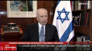 Š.Peress optmistiski noskaņots par miera sarunām