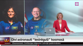 Divi astronauti "iestrēguši" kosmosā