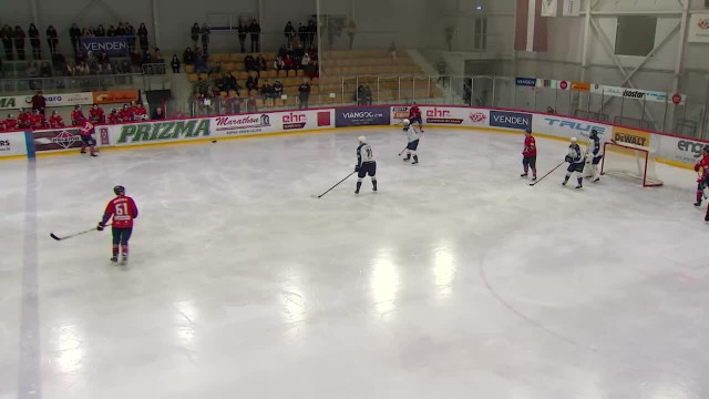 Latvijas hokeja līgas pusfinālsērijā šovakar trešo uzvaru pār ''Prizmu'' svin ''Mogo/LSPA'' un nonāk uzvarētas spēles attālumā no fināla