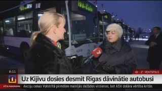 Uz Kijivu dosies desmit Rīgas dāvinātie autobusi