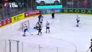 Pasaules hokeja čempionāta spēle Zviedrija - Francija 2:1