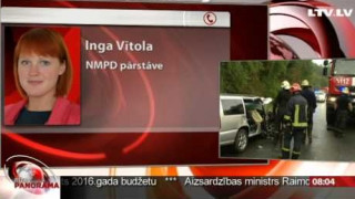 Autoavārija uz Bauskas šosejas. Telefonintervija ar Ingu Vītolu.