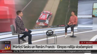 Mārtiņš Sesks un Renārs Francis - Eiropas rallija vicečempioni