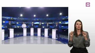 Zīmju valodā. Eiropas Parlamenta vēlēšanas. Priekšvēlēšanu debates