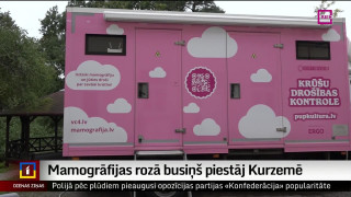 Mamogrāfijas rozā busiņš piestāj Kurzemē