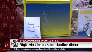 Rīgā svin Ukrainas neatkarības dienu