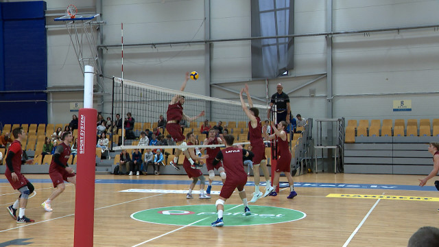 Pārbaudes spēle volejbolā Latvijas U22 - Latvija