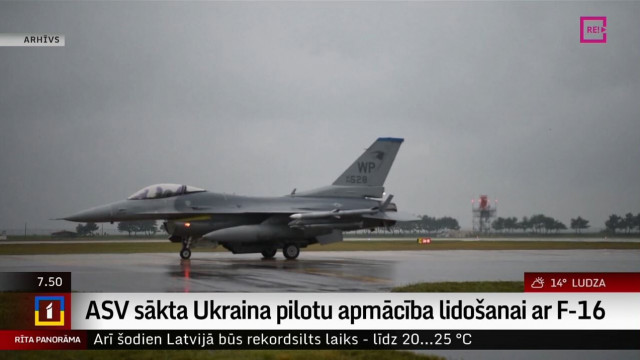 ASV sākta Ukrainas pilotu apmācība lidošanai ar F-16