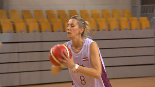 Latvijas sieviešu basketbola izlase gatavojas spēlei ar Turcijas valstsvienību