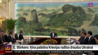 Blinkens: Ķīna palielina Krievijas radītos draudus Ukrainai
