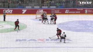 Pārbaudes spēle hokejā. Latvija – Kanāda. 1:1