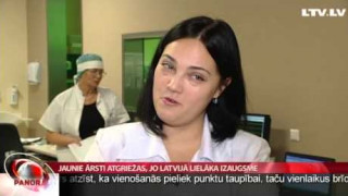 Jaunie ārsti atgriežas, jo Latvijā lielāka izaugsme